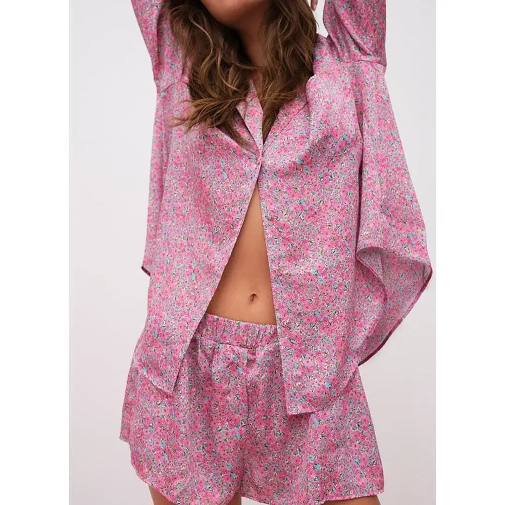 For‎ Love & Lemons Floral Sleep Shirt XL